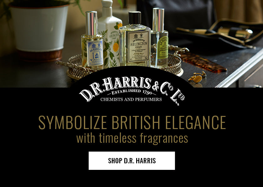 Symbolize British elegance with timeless fragrances. Shop D.R. Harris.