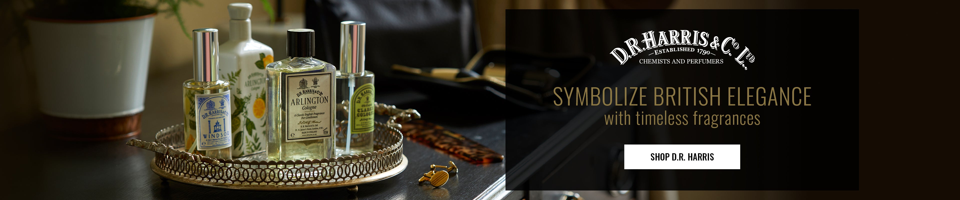 Symbolize British elegance with timeless fragrances. Shop D.R. Harris.