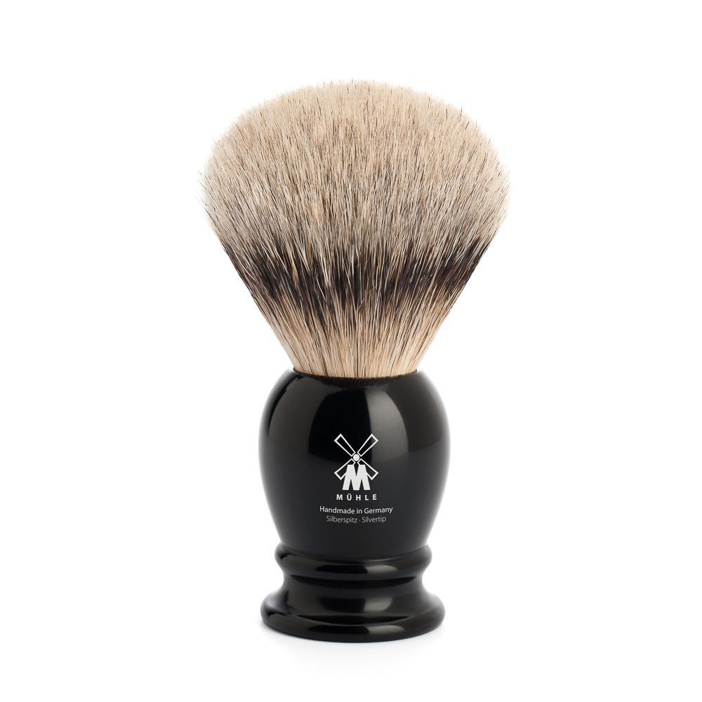 Classic Large Black Silvertip Badger Shaving Brush MÜHLE Bib & Tucker