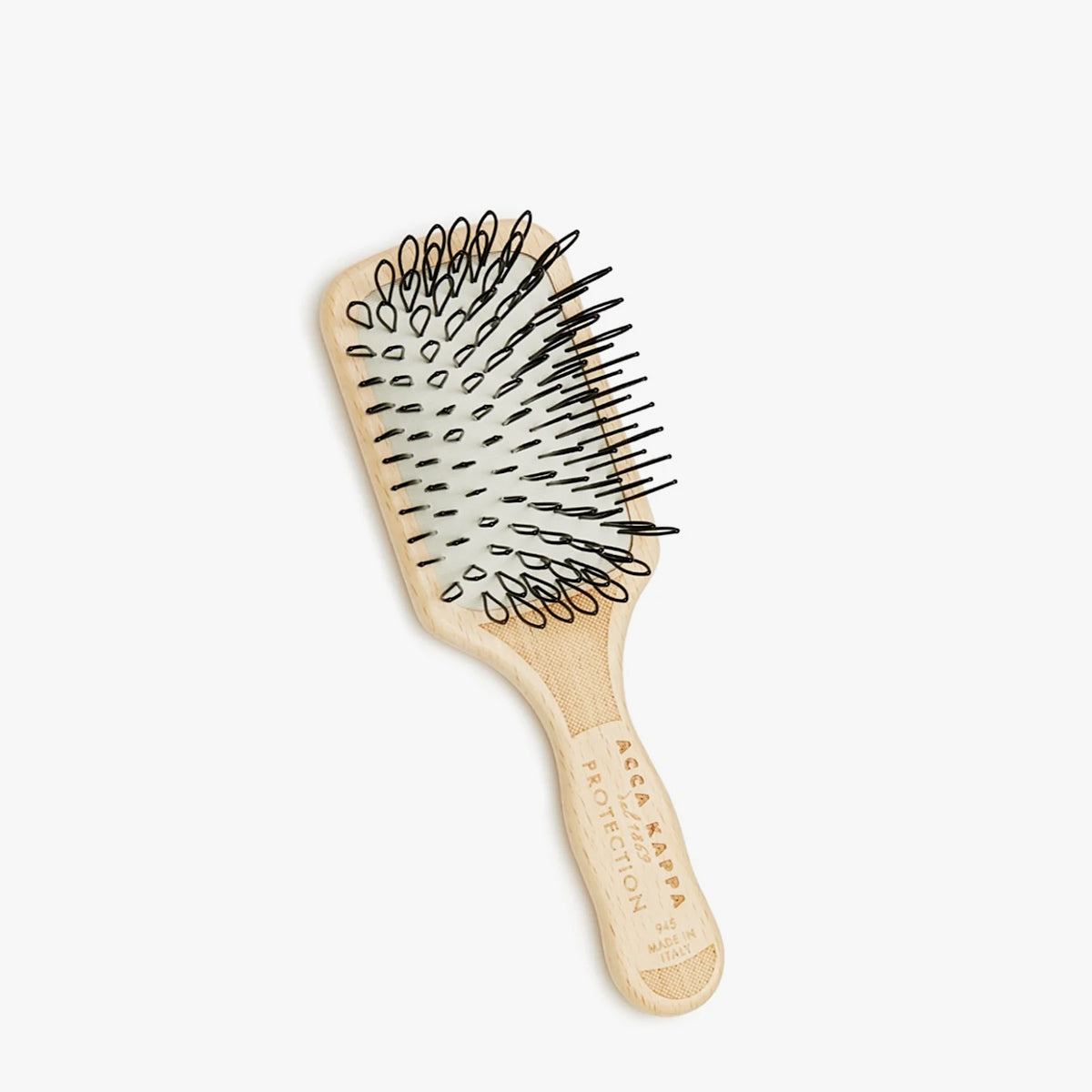 ACCA KAPPA Protection Travel Paddle Beech Wood Brush with Looped Nylon