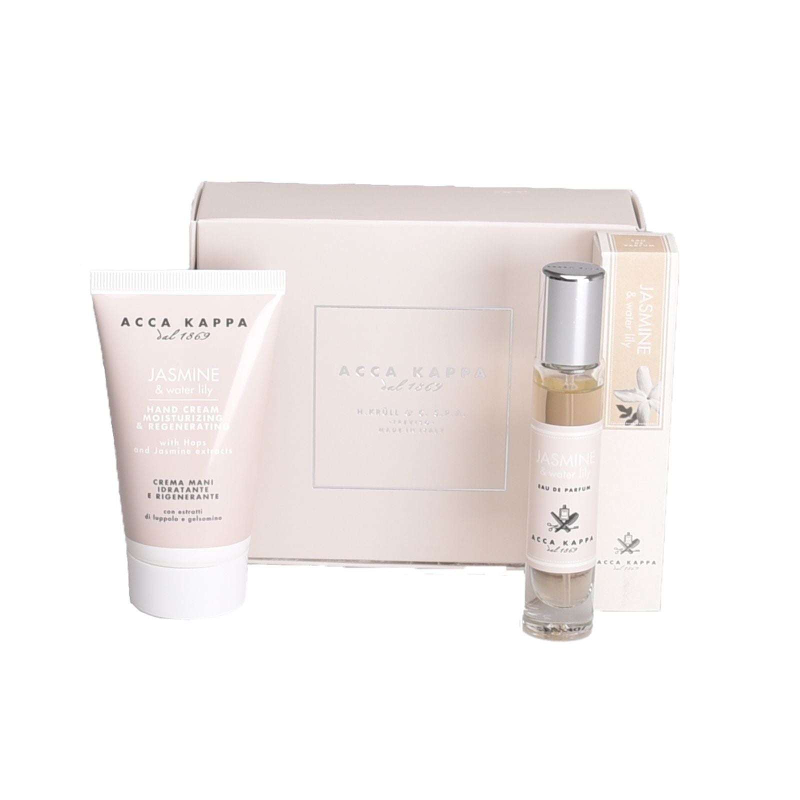 ACCA KAPPA Jasmine & Water Lily Eau De Parfum & Hand Cream Gift Set