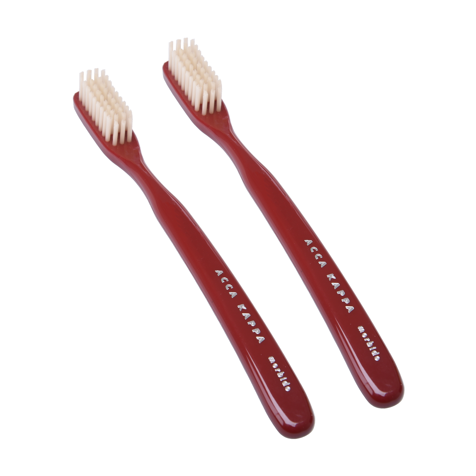 ACCA KAPPA Vintage Red Toothbrush, 2-Pack