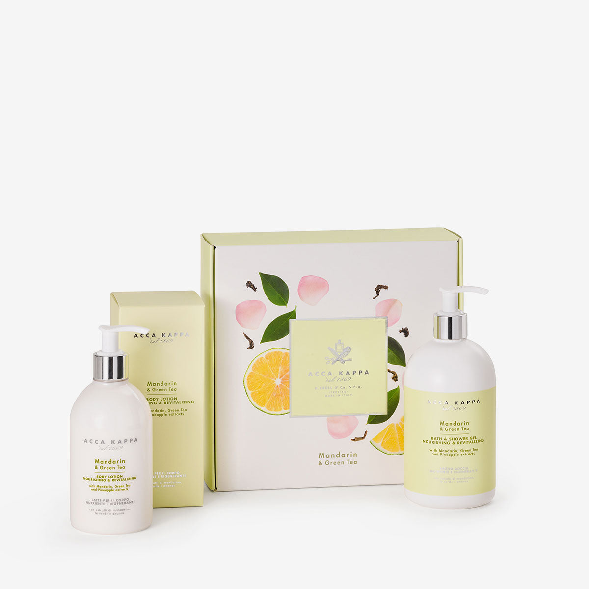 ACCA KAPPA Mandarin & Green Tea Shower Gel & Body Lotion Gift Set