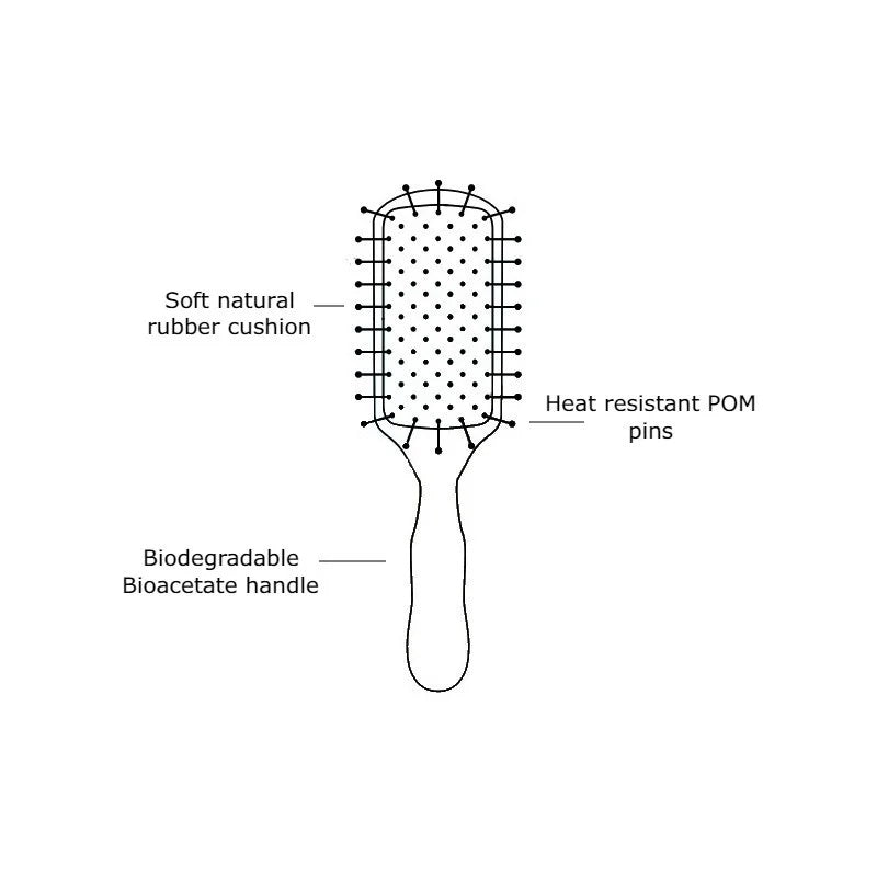 ACCA KAPPA EYE Faux Ivory Paddle Brush, Travel Size