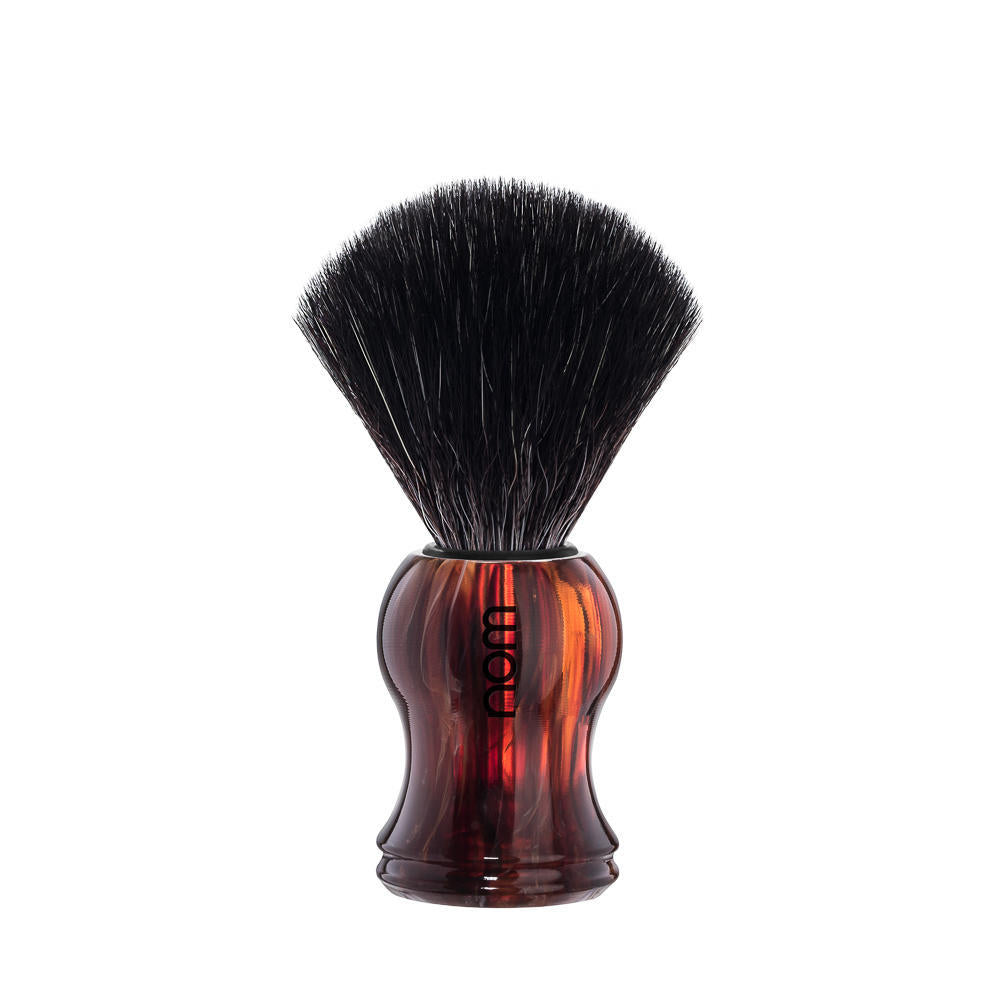 nom GUSTAV Black Fibre Shaving Brush in Havanna