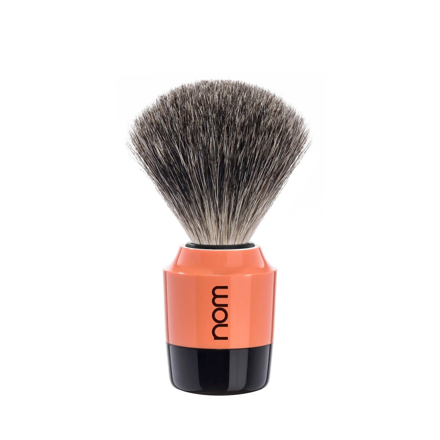 nom MARTEN Pure Badger Shaving Brush in Coral