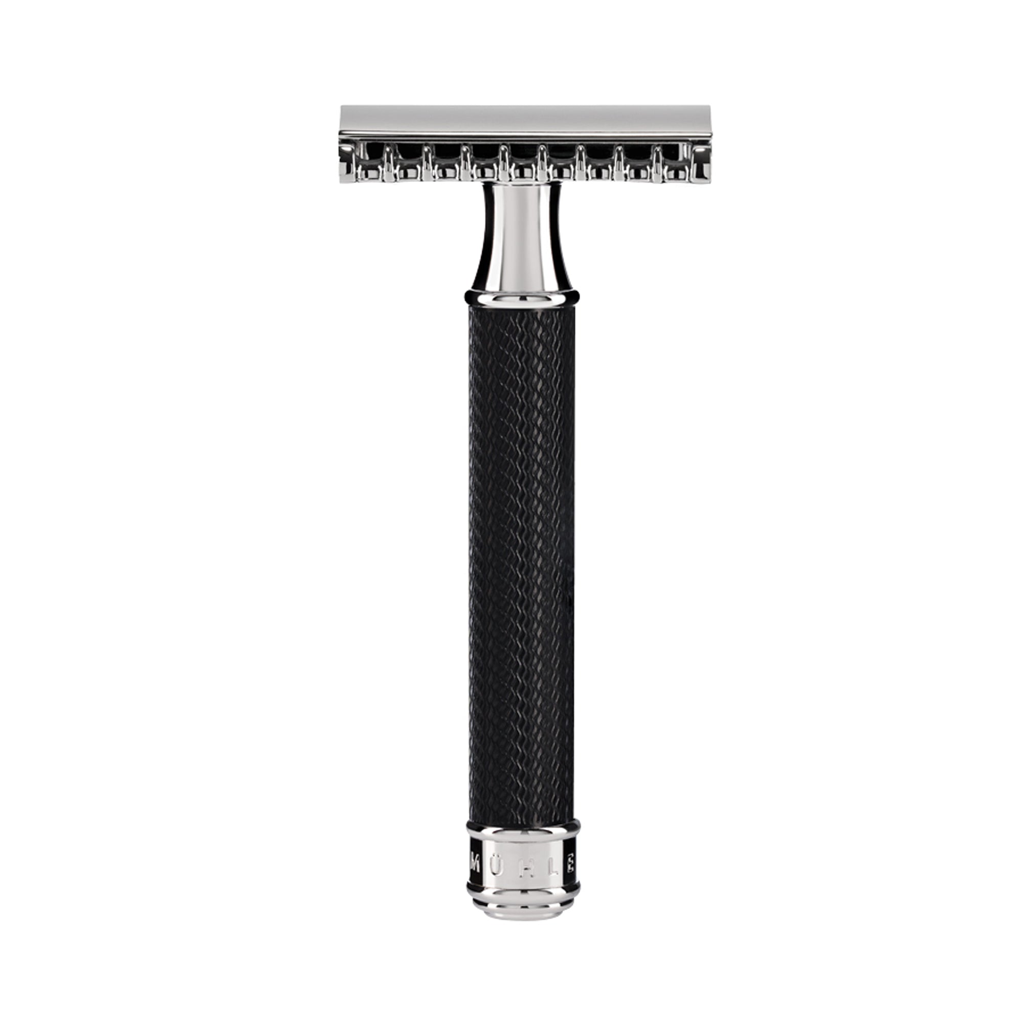 MÜHLE TRADITIONAL Black/Chrome Safety Razor (Open Comb)