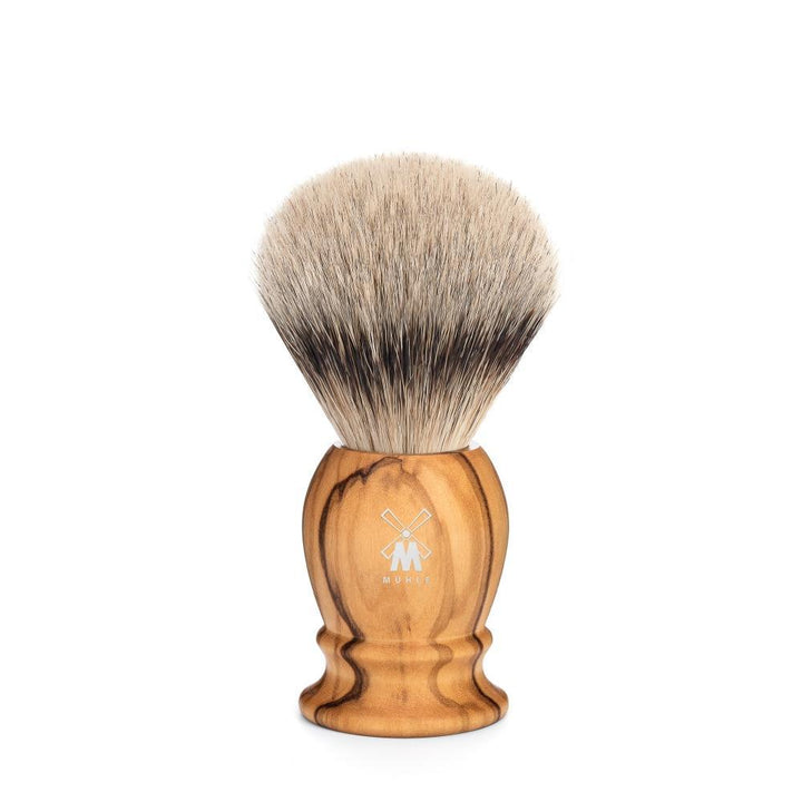 MÜHLE Classic Small Olive Wood Silvertip Badger Shaving Brush