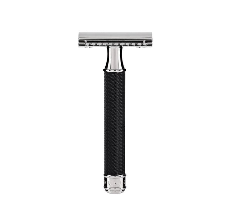 MÜHLE TRADITIONAL Black/Chrome Safety Razor (Closed Comb)