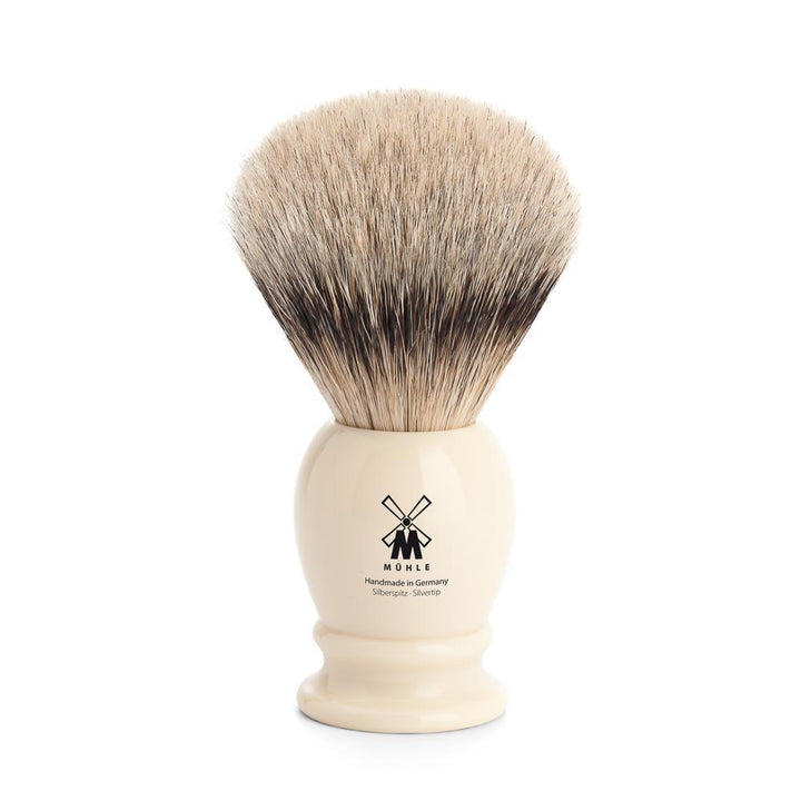 MÜHLE Classic Large Faux Ivory Silvertip Badger Shaving Brush