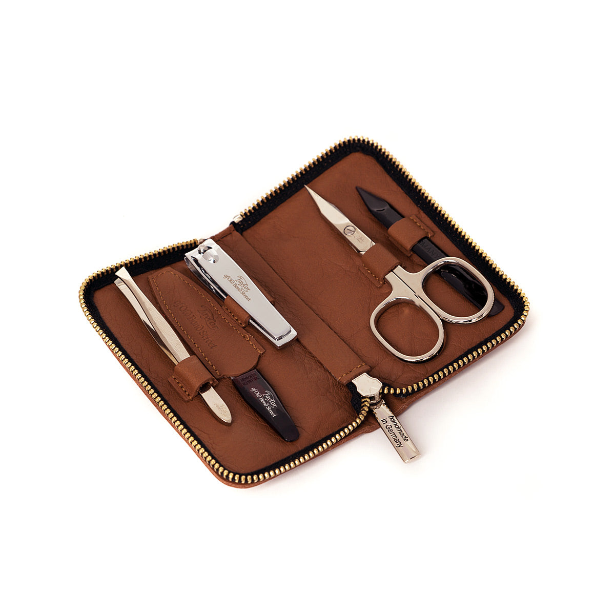 Taylor of Old Bond Street Tan Small Manicure Set