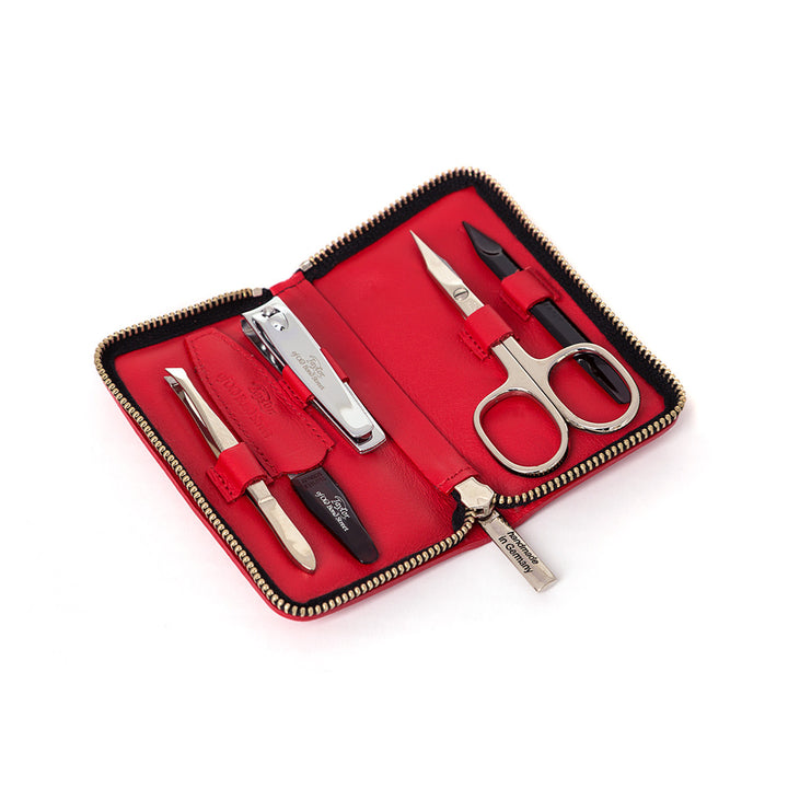 Taylor of Old Bond Street Red Small Manicure Set