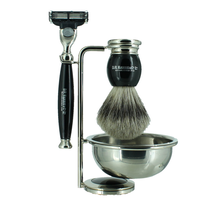 D.R. Harris 4pc. Ebony Shaving Set