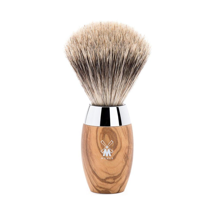 MÜHLE Kosmo Olive Wood Fine Badger Shaving Brush