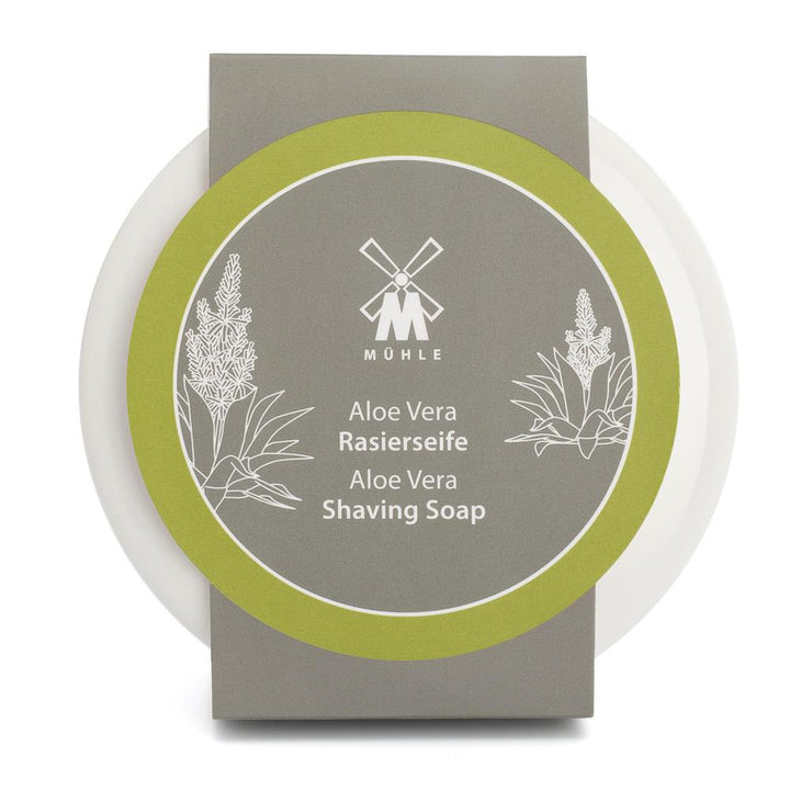 MÜHLE Porcelain Dish With Aloe Vera Shaving Soap, In package