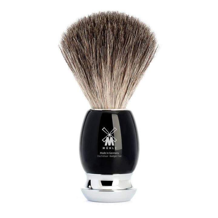 MÜHLE Vivo Black Resin Pure Badger Shaving Brush
