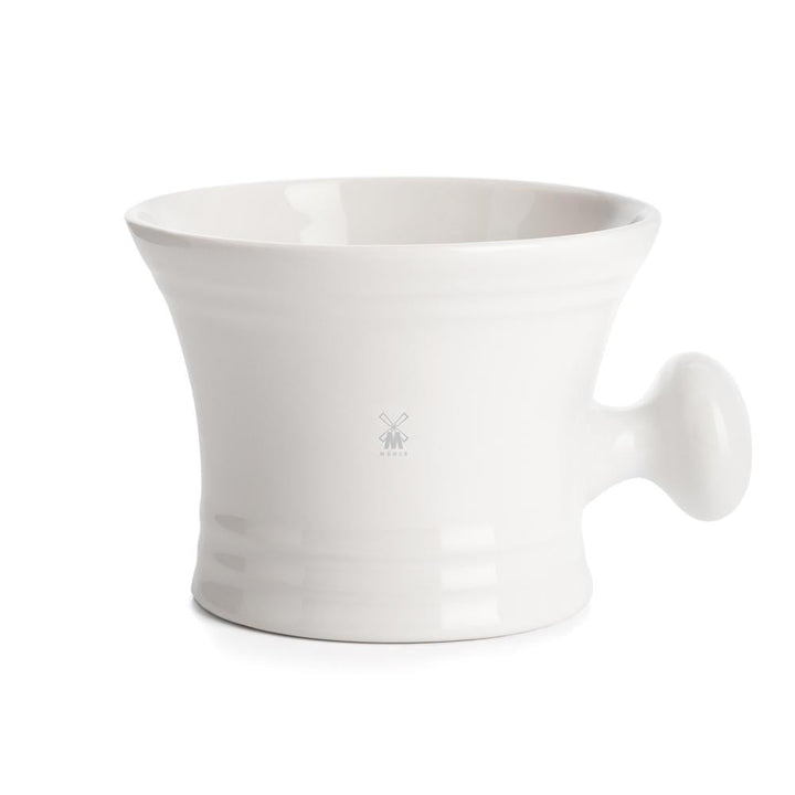MÜHLE White Porcelain Shaving Mug with Handle