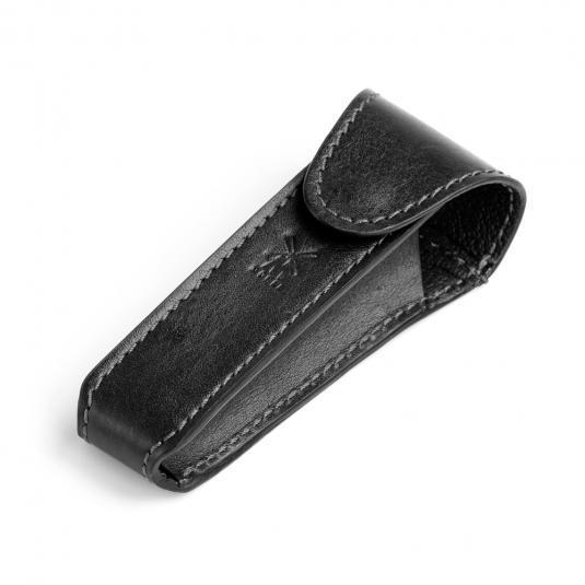 MÜHLE Black Leather Safety Razor Travel Pouch