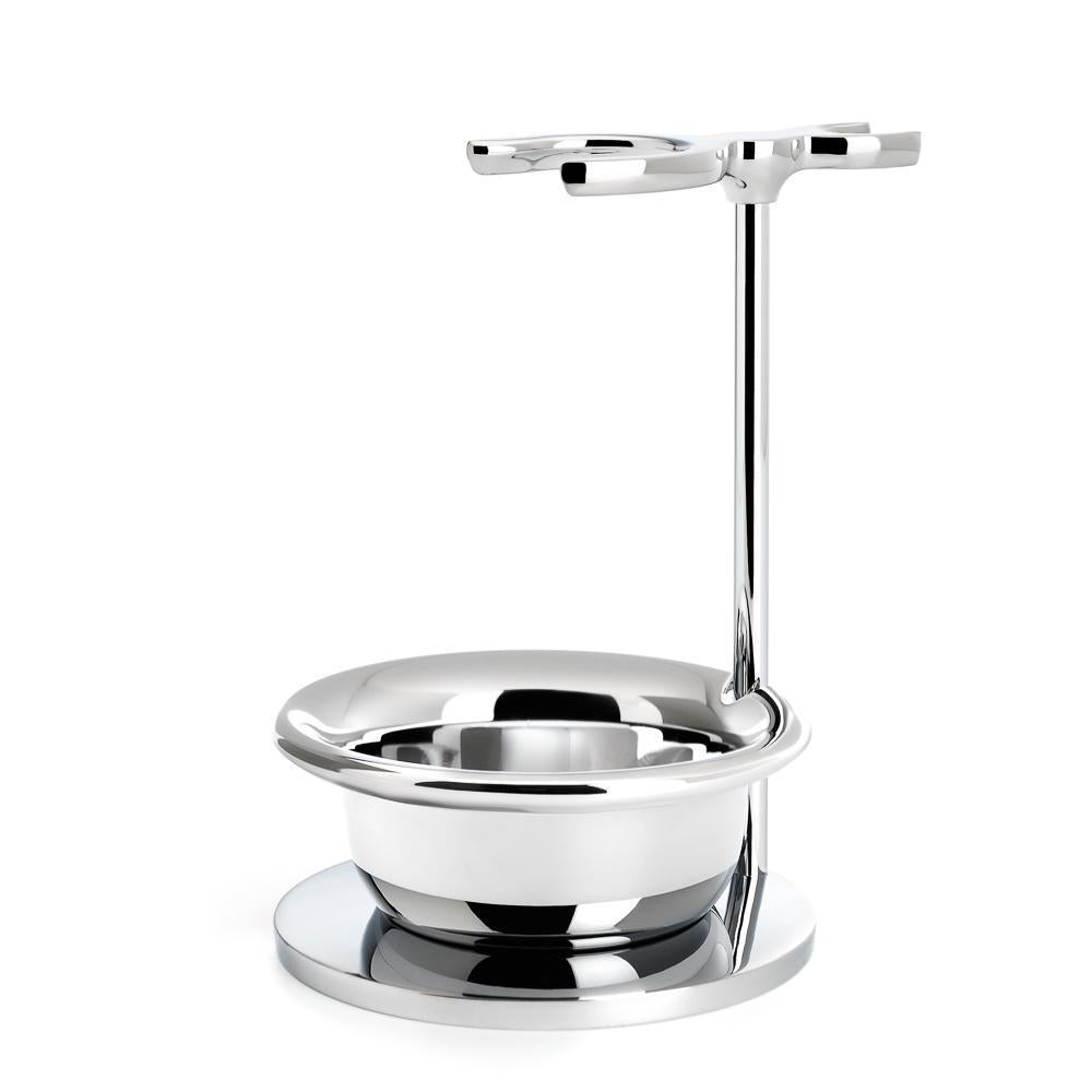 MÜHLE Sophist & Classic Brush & Razor Chrome Shaving Set Stand w/Bowl