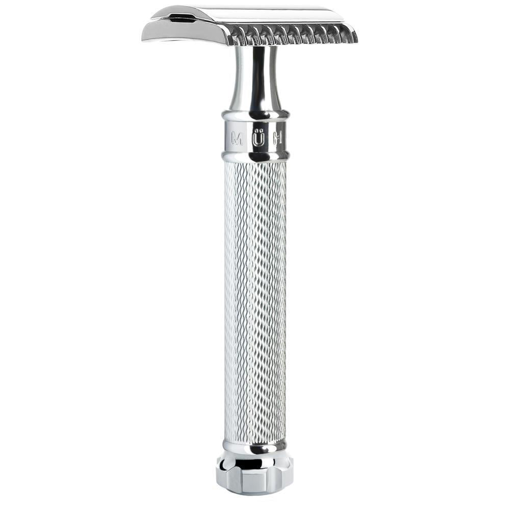 MÜHLE Traditional Chrome 'Twist' Safety Razor - Open Comb
