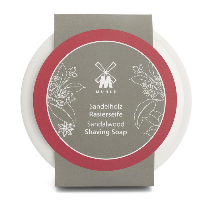 MÜHLE Porcelain Dish With Sandalwood Shaving Soap, In package