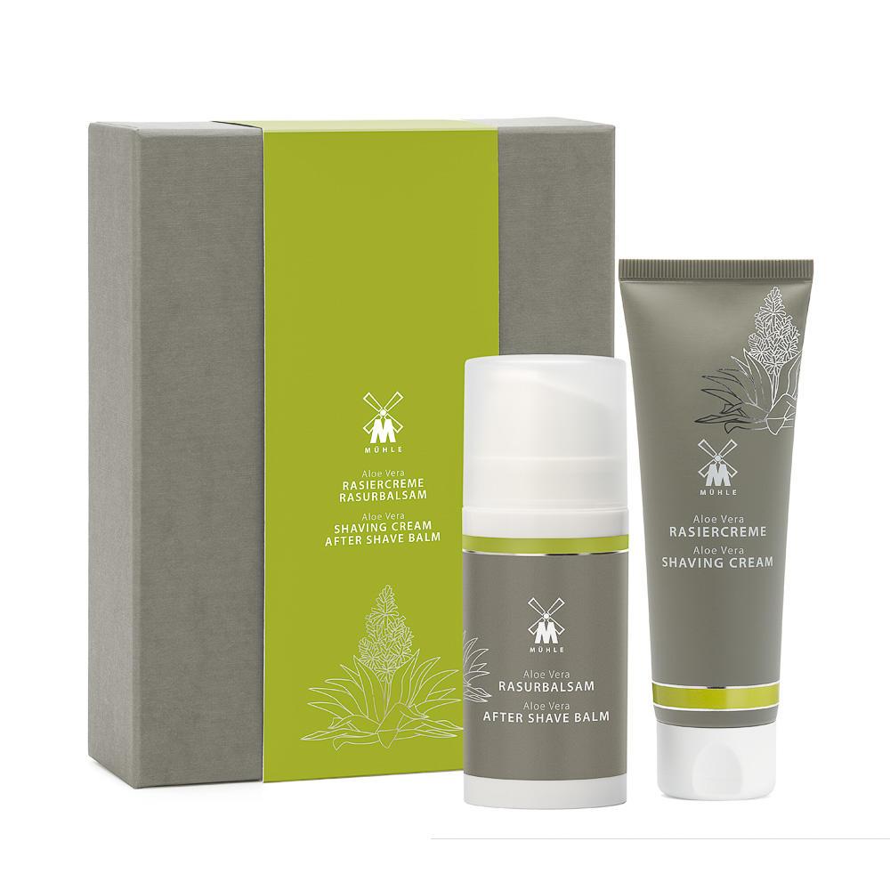 MÜHLE Aloe Vera Shaving Cream & Aftershave Balm Set