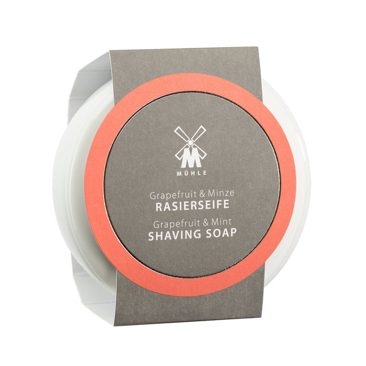 MÜHLE Porcelain Dish With Grapefruit & Mint Shaving Soap - Packaging Main