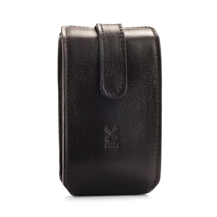 MÜHLE Black Leather Travel Razor & Shaving Brush Case