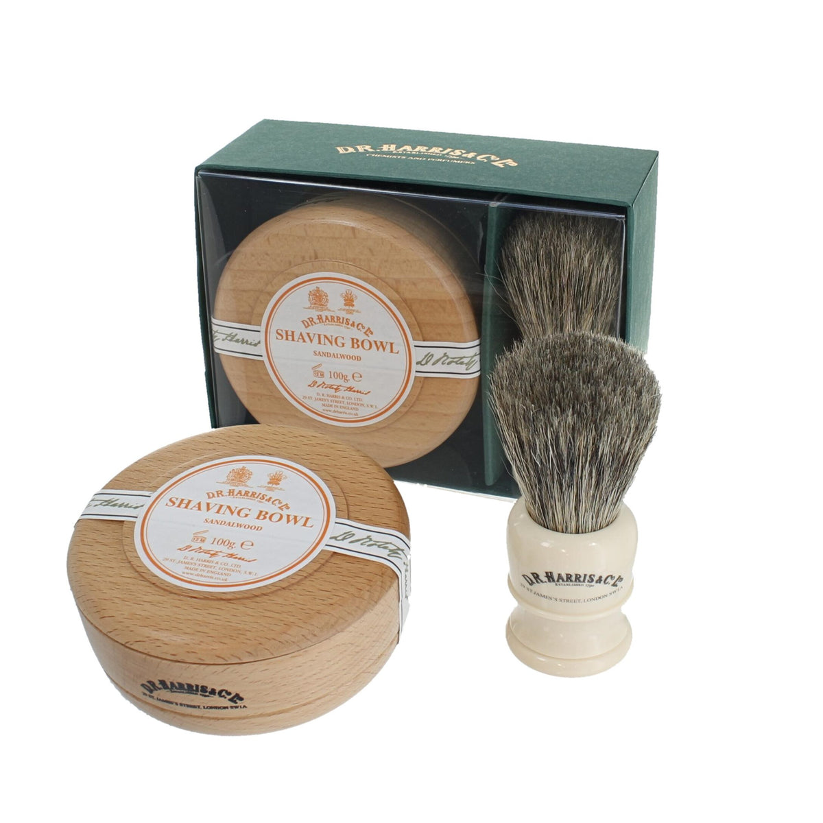 D.R. Harris Sandalwood Shaving Gift Set Bib & Tucker